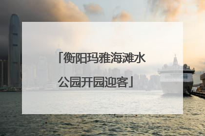 衡阳玛雅海滩水公园开园迎客