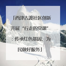 西津古渡社区创新开展“行走的党课”：传承红色基因、为民做好服务