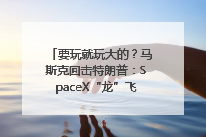 要玩就玩大的？马斯克回击特朗普：SpaceX“龙”飞船将立即退役！