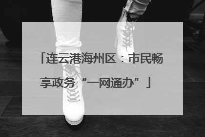 连云港海州区：市民畅享政务“一网通办”