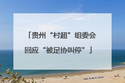 贵州“村超”组委会回应“被足协叫停”