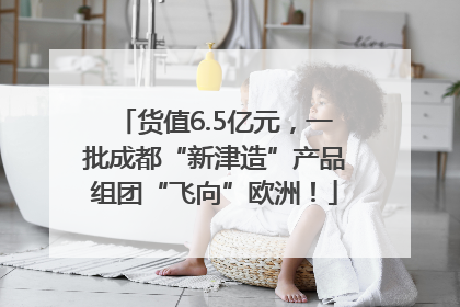 货值6.5亿元，一批成都“新津造”产品组团“飞向”欧洲！