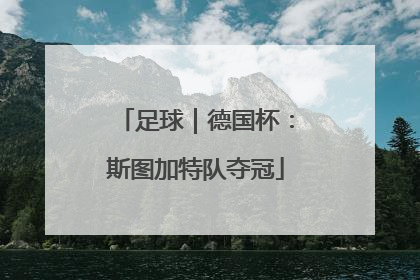 足球｜德国杯：斯图加特队夺冠