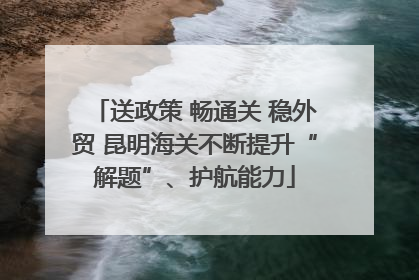 送政策 畅通关 稳外贸 昆明海关不断提升“解题”、护航能力