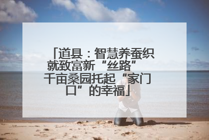 道县：智慧养蚕织就致富新“丝路” 千亩桑园托起“家门口”的幸福