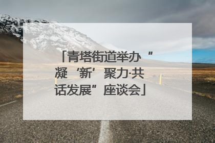 青塔街道举办“凝‘新’聚力·共话发展”座谈会