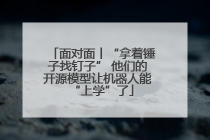面对面丨“拿着锤子找钉子” 他们的开源模型让机器人能“上学”了