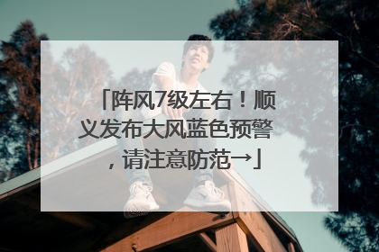 阵风7级左右！顺义发布大风蓝色预警，请注意防范→