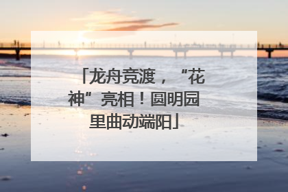 龙舟竞渡，“花神”亮相！圆明园里曲动端阳