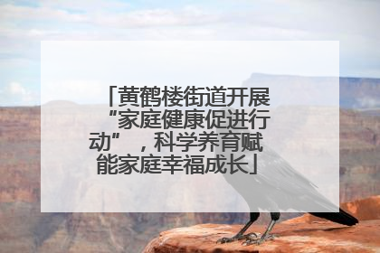 黄鹤楼街道开展“家庭健康促进行动”，科学养育赋能家庭幸福成长