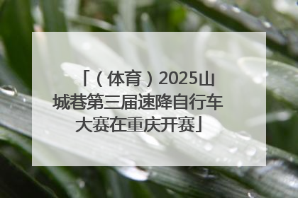 （体育）2025山城巷第三届速降自行车大赛在重庆开赛