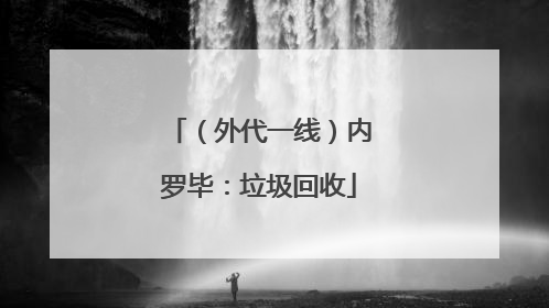 （外代一线）内罗毕：垃圾回收