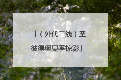 （外代二线）圣彼得堡夏季掠影