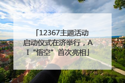 12367主题活动启动仪式在济举行，AI“悟空”首次亮相