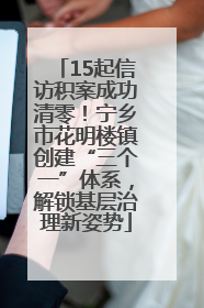 15起信访积案成功清零！宁乡市花明楼镇创建“三个一”体系，解锁基层治理新姿势