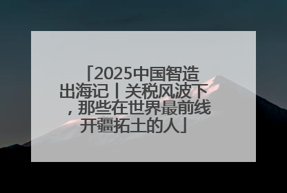 2025中国智造出海记丨关税风波下，那些在世界最前线开疆拓土的人