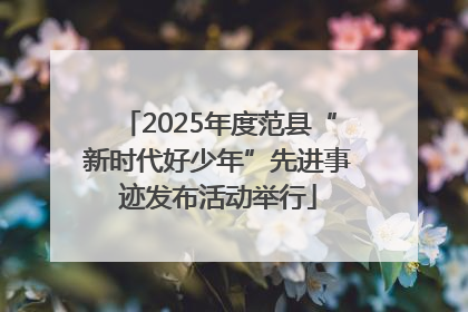 2025年度范县“新时代好少年”先进事迹发布活动举行