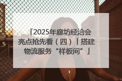 2025年廊坊经洽会亮点抢先看（四）丨搭建物流服务“样板间”