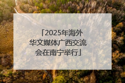 2025年海外华文媒体广西交流会在南宁举行