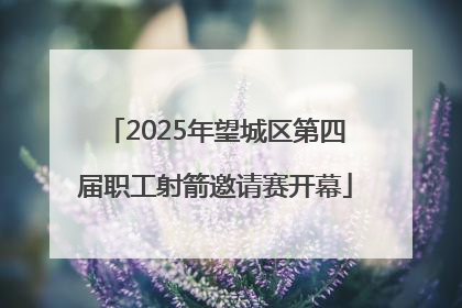 2025年望城区第四届职工射箭邀请赛开幕