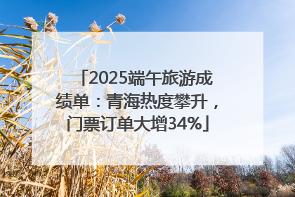 2025端午旅游成绩单：青海热度攀升，门票订单大增34%