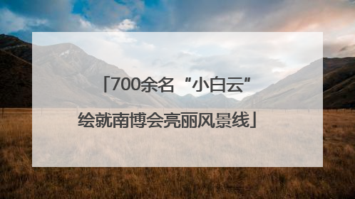 700余名“小白云”绘就南博会亮丽风景线