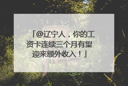 @辽宁人，你的工资卡连续三个月有望迎来额外收入！