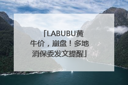 LABUBU黄牛价，崩盘！多地消保委发文提醒